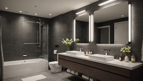 Où disposer les spots dans votre salle de bain ?